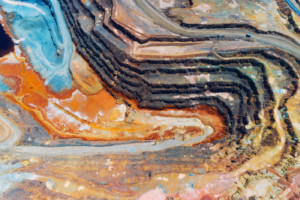 Copper mine open pit Atalaya Rio Tinto. Spain