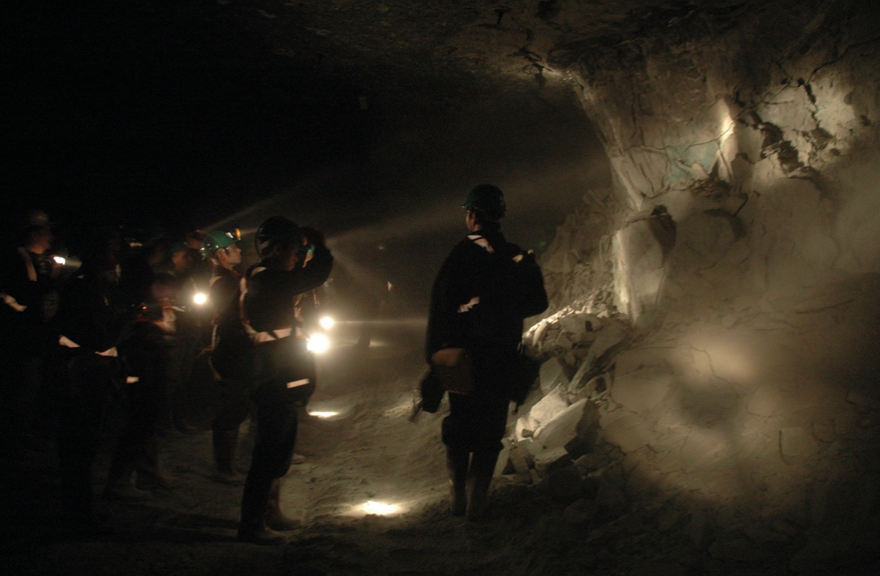 Image of people in a mine